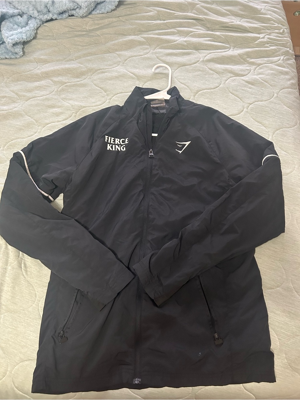 Gymshark Black Fierce King Lightweight Windbreaker
